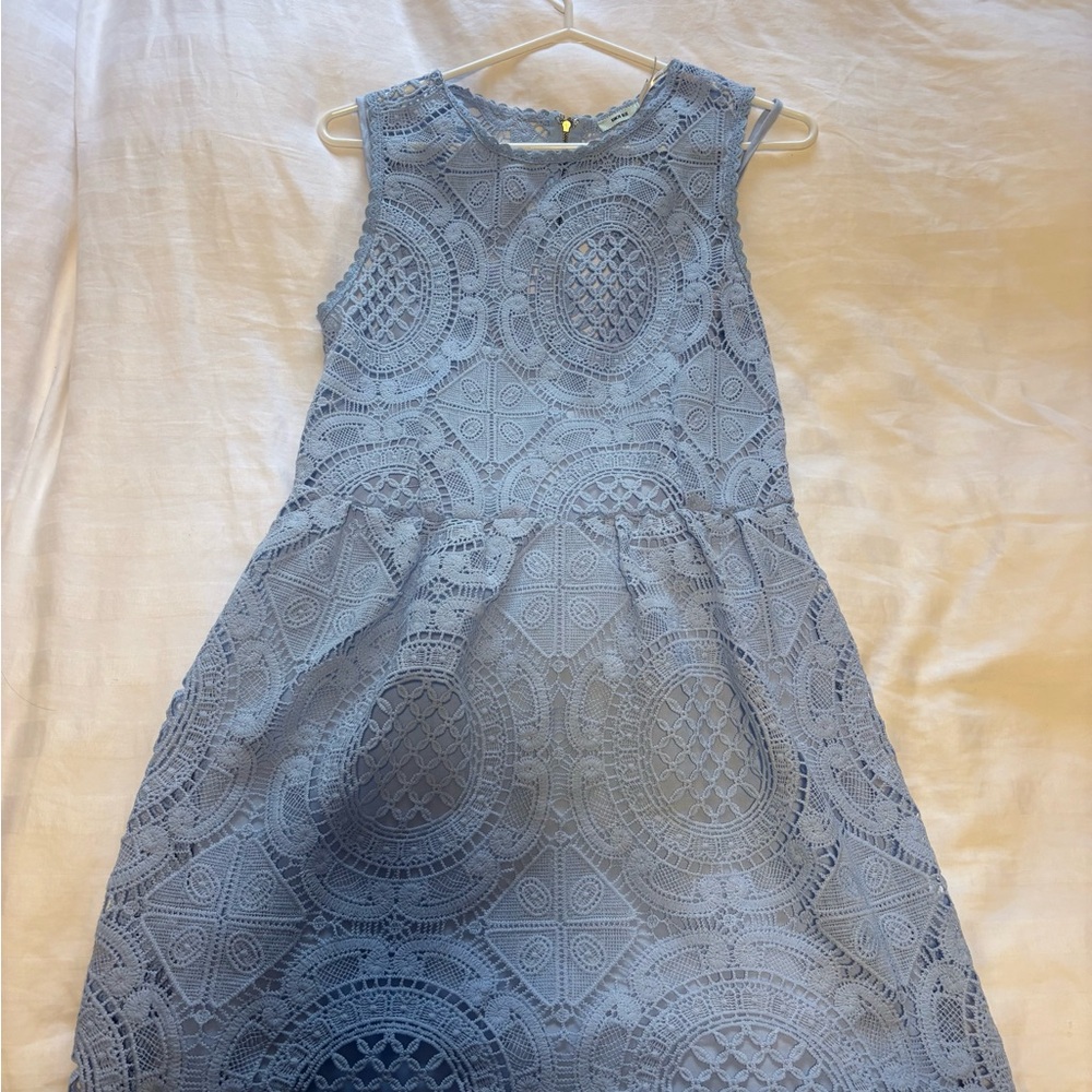 Kimchi Blue Geometric Lace Midi Dress
